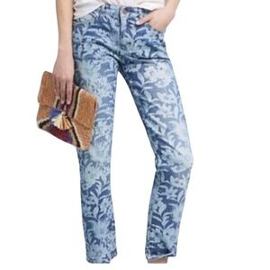 **NWT** Pilcro/Anthropologie Slim Boyfriend Floral Print Jean